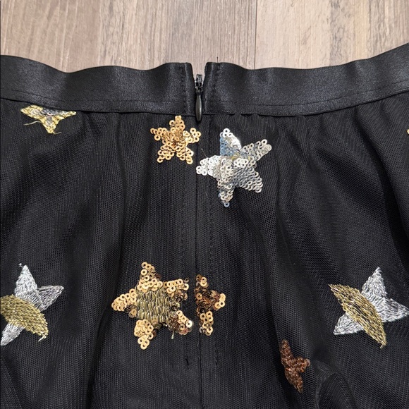 🌟 NWT Alisa Pan Star-Studded Black Two-Piece Set – Top & Sequin Tulle Skirt - Picture 6 of 6